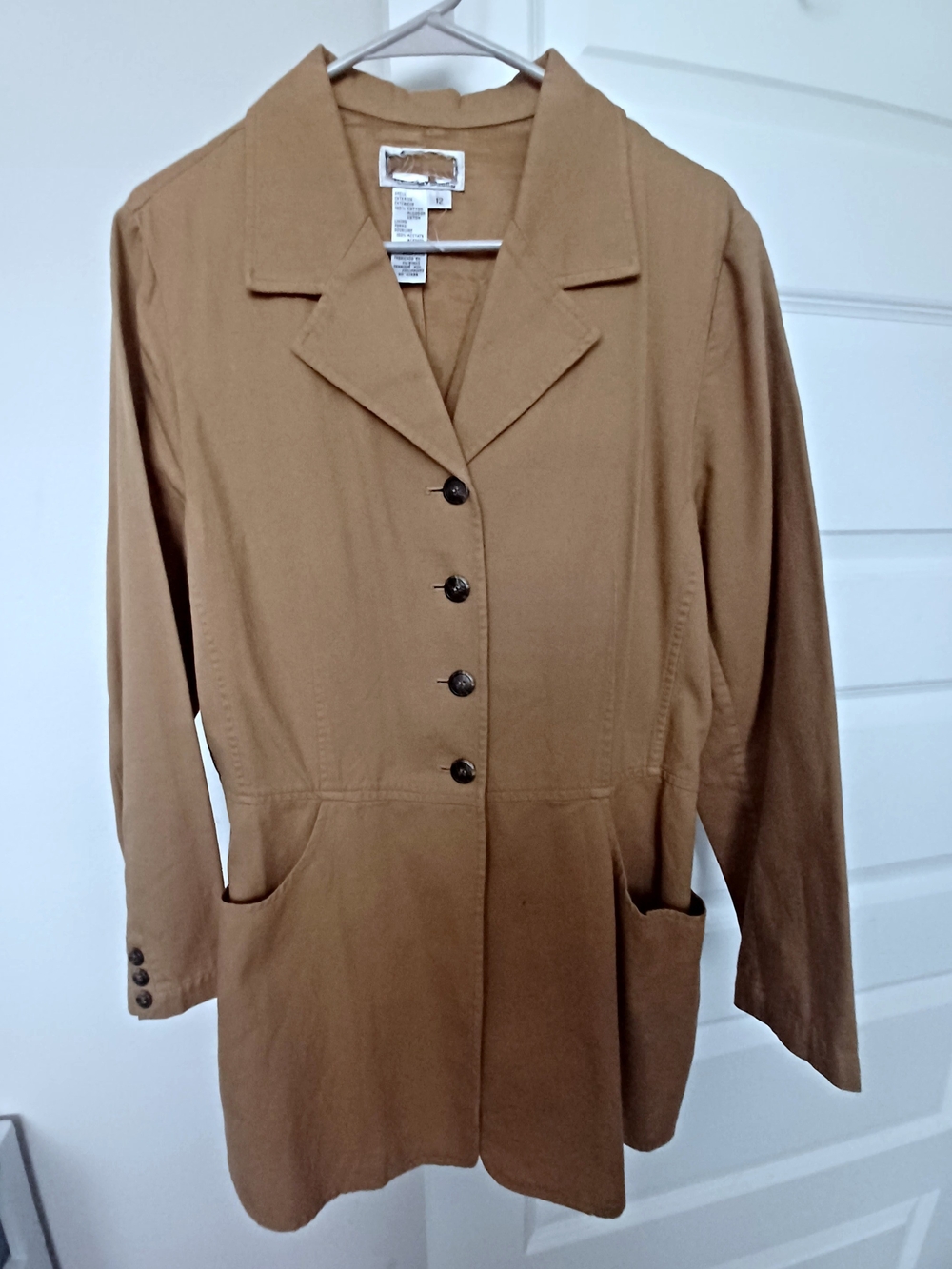 SPIEGEL VINTAGE Camel Tan Women's Blazer Jacket